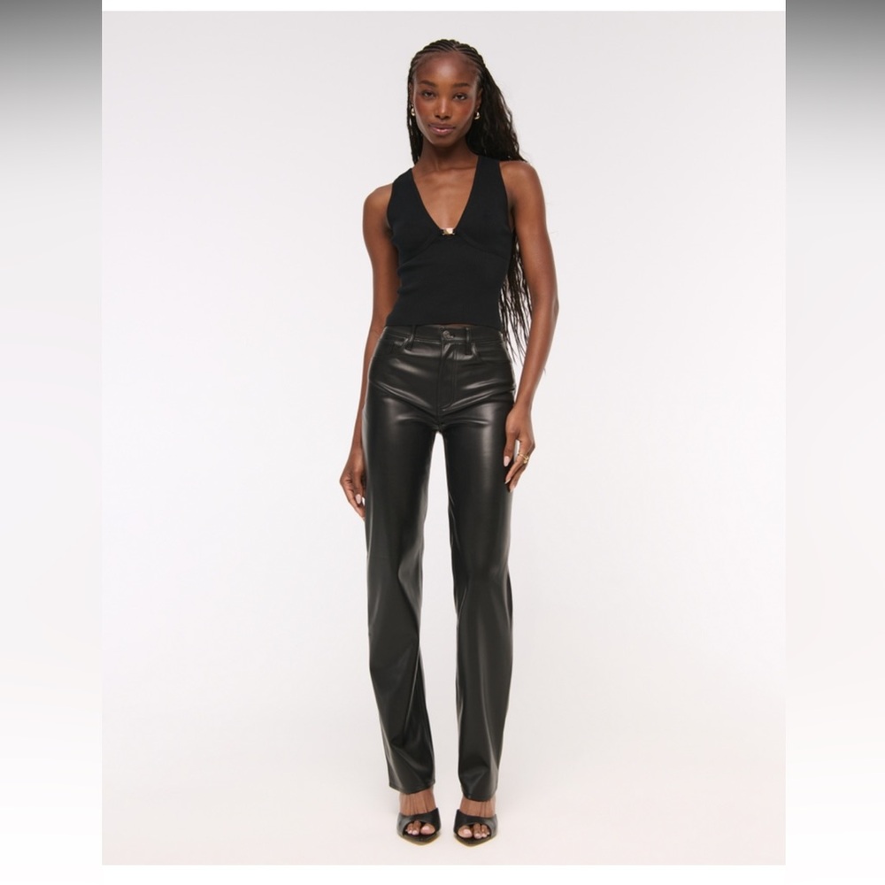 Abercrombie & Fitch Black Straight Leg Pants